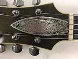 Custom Ron Wood 1978 Metal Front, Tony Zemaitis (Lithuanian, London 1935–2002 Tokyo, Japan), Mahogany, ebony, aluminum, nickel, plastic, mother-of-pearl